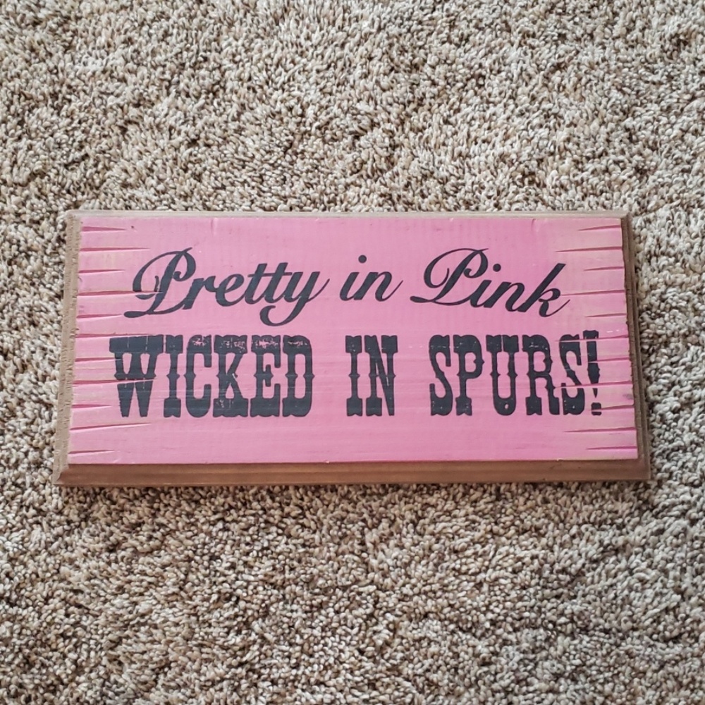 Rustic wooden sign